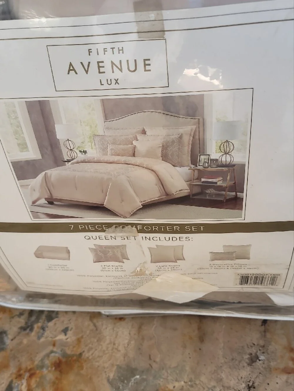 Cream Comforter Set - 7 Piece